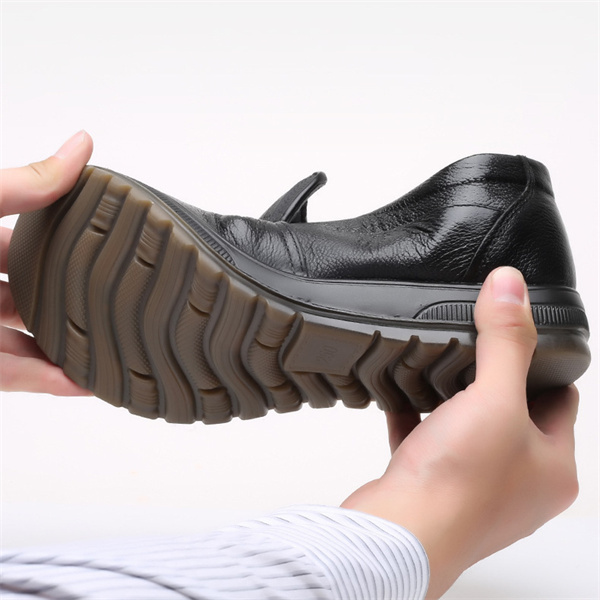 Men's leather soft sole casual loafers-MENSZONES