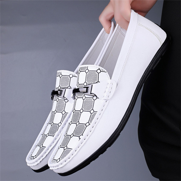 Men's Genuine Leather Lightweight Casual Loafers-MENSZONES
