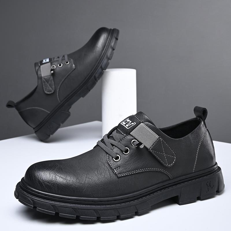 Men's stylish genuine leather non-slip waterproof casual shoes-MENSZONES