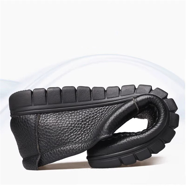 Men's genuine leather soft insole non-slip slip-on loafers-MENSZONES