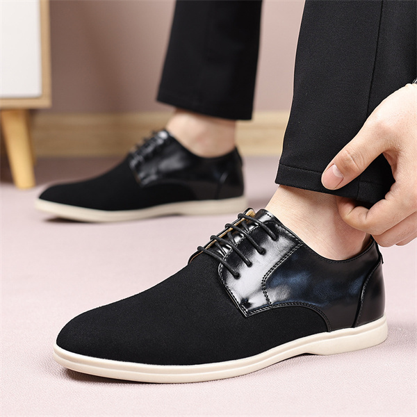 Men's suede soft-soled non-slip business casual loafers