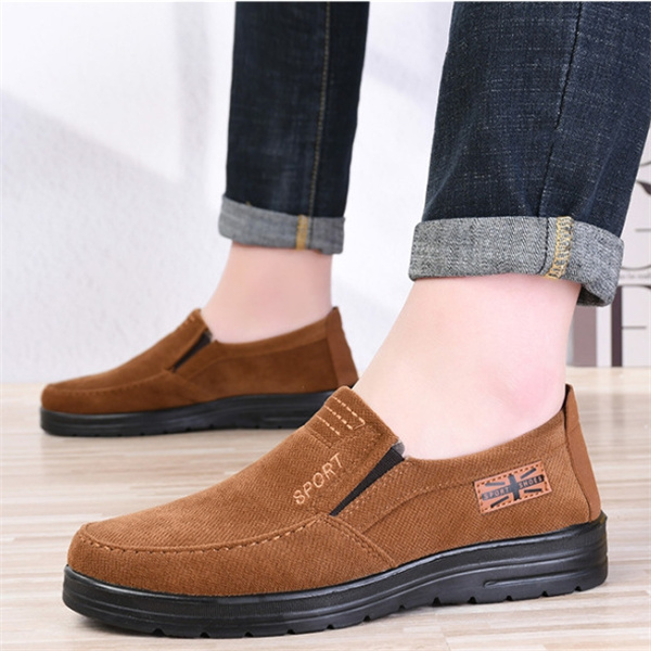 Men's linen non-slip breathable comfortable casual loafers