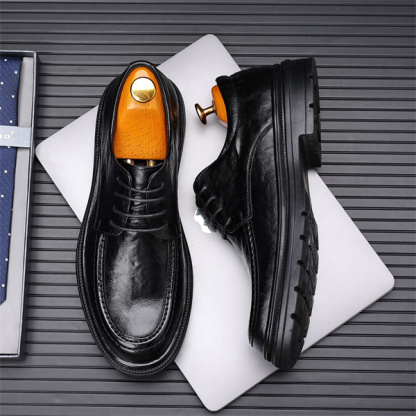 Men's leather comfortable casual business shoes-MENSZONES