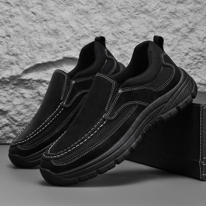 Men's leather soft sole comfortable fashion casual loafers