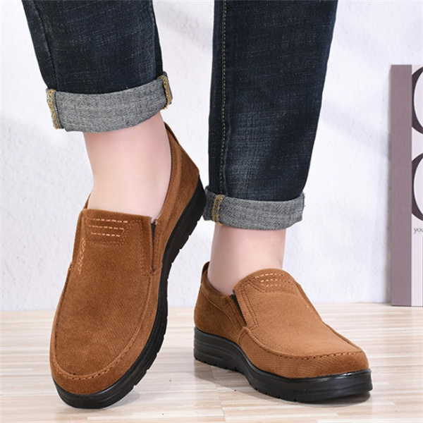 Men's linen non-slip breathable comfortable casual loafers