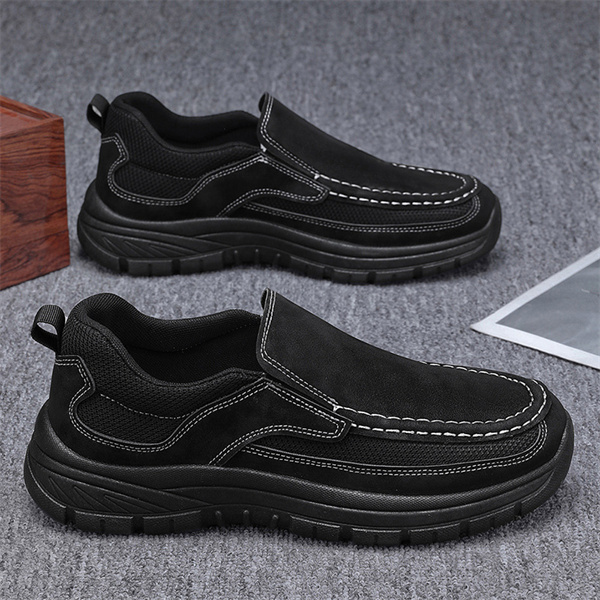 Men's leather soft sole comfortable fashion casual loafers