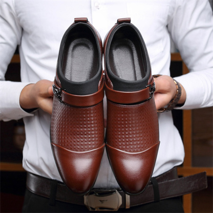 Men's Genuine Leather Soft-soled Fashion Business Shoes