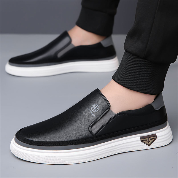 Men's genuine leather soft sole non-slip lightweight casual loafers