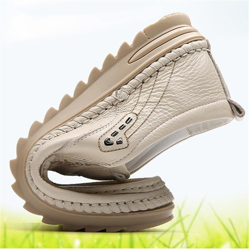 Men's Genuine Leather Soft Sole Non-Slip Arch Support Loafers