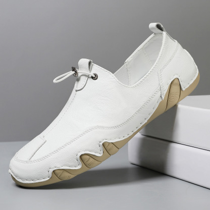 Men's genuine leather non-slip soft sole casual loafers