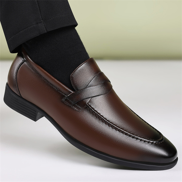 Premium Leather Men's Loafer | Handmade Slip-On Dress Shoes for Men | Genuine Leather Casual Shoes for Party Prom Wedding-MENSZONES