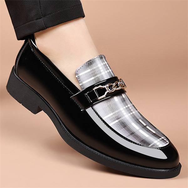 Men’s Genuine Leather Loafers | Slip-On Business Casual Shoes