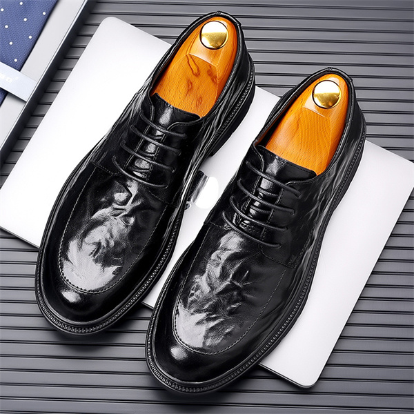 Men's leather comfortable casual business shoes-MENSZONES