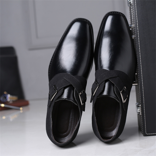 Men's leather padded non-slip loafers