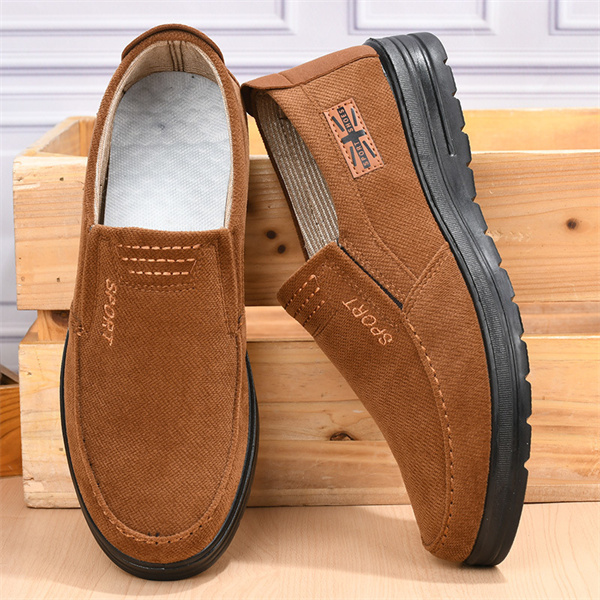 Men's linen non-slip breathable comfortable casual loafers