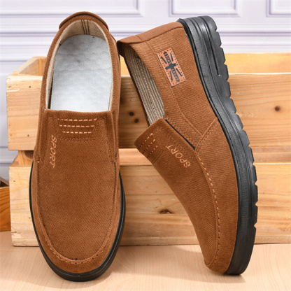 Men's linen non-slip breathable comfortable casual loafers