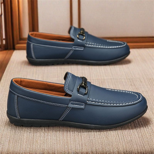 Men's genuine leather soft-soled non-slip casual loafers