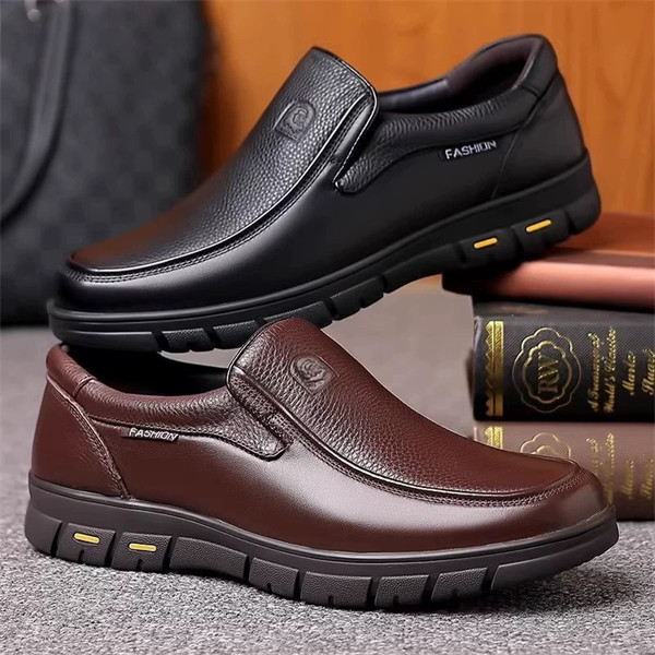 Premium Leather Men's Loafer | Handmade Slip-On Dress Shoes for Men | Genuine Leather Casual Shoes for Party Prom Wedding-MENSZONES