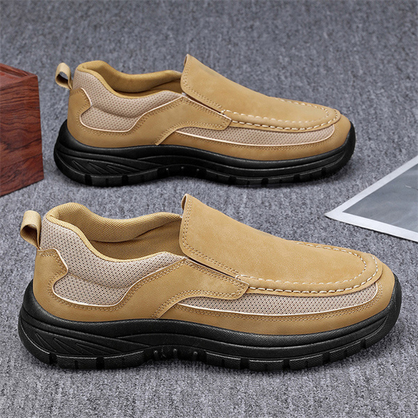 Men's leather soft sole comfortable fashion casual loafers