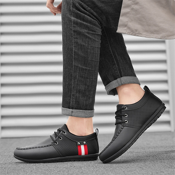 Men's genuine leather soft sole comfortable non-slip casual shoes