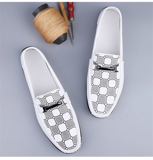 Men's Genuine Leather Lightweight Casual Loafers-MENSZONES