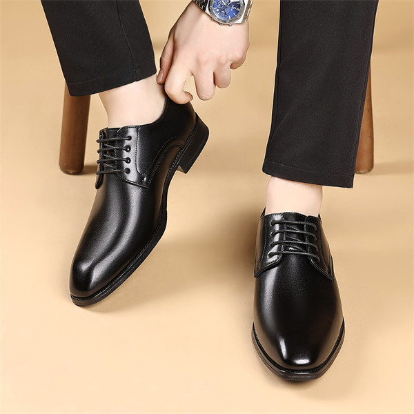 Men's leather comfortable soft sole casual business shoes
