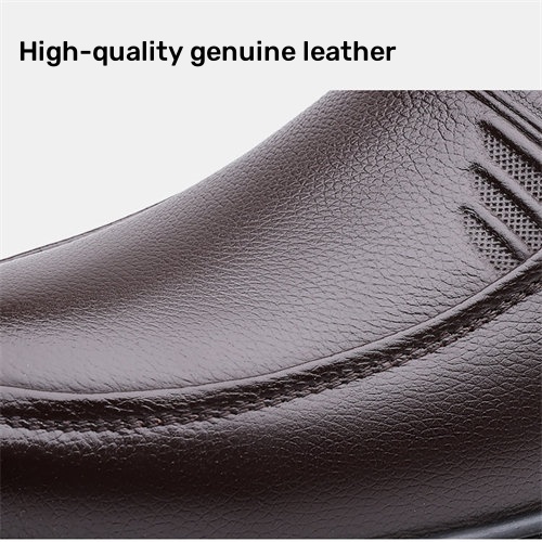Men's Genuine Leather Fashion Casual Business Loafers-MENSZONES