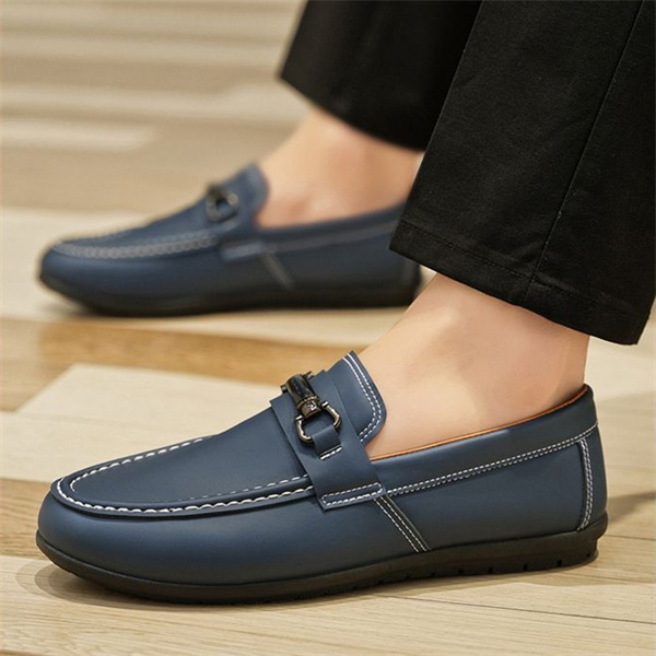 Men's genuine leather soft-soled non-slip casual loafers