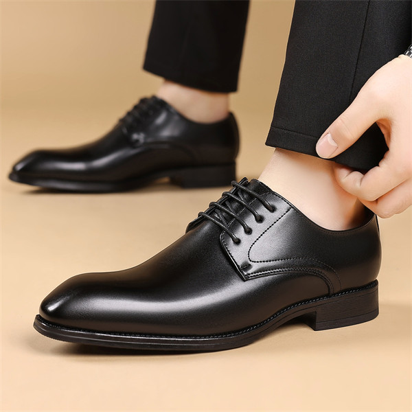 Men's leather comfortable soft sole casual business shoes