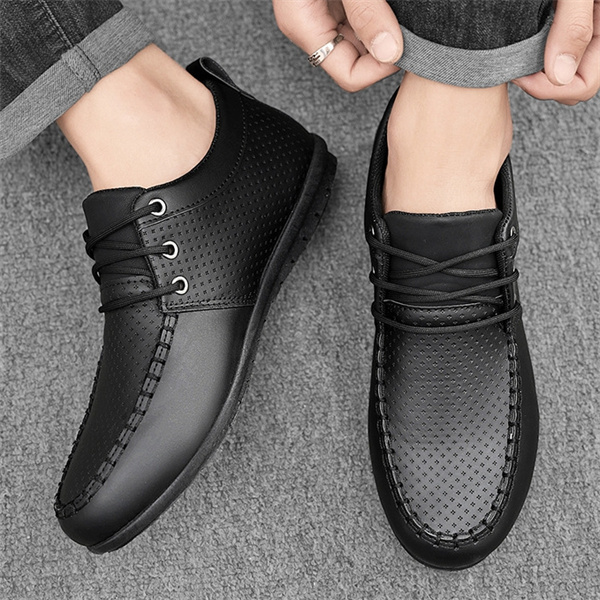 Men's genuine leather soft sole comfortable non-slip casual shoes
