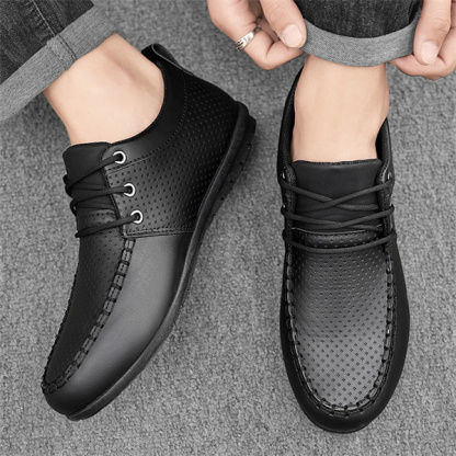 Men's genuine leather soft sole comfortable non-slip casual shoes