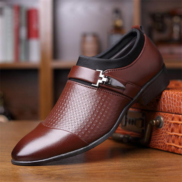 Men's Genuine Leather Soft-soled Fashion Business Shoes