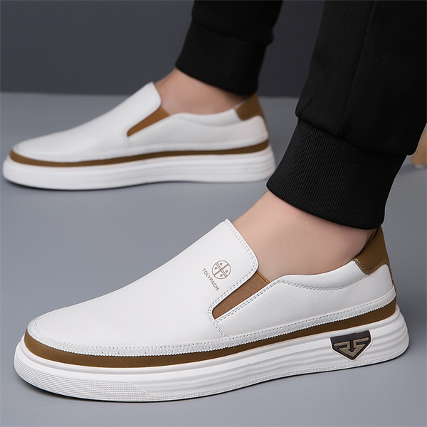 Men's genuine leather soft sole non-slip lightweight casual loafers