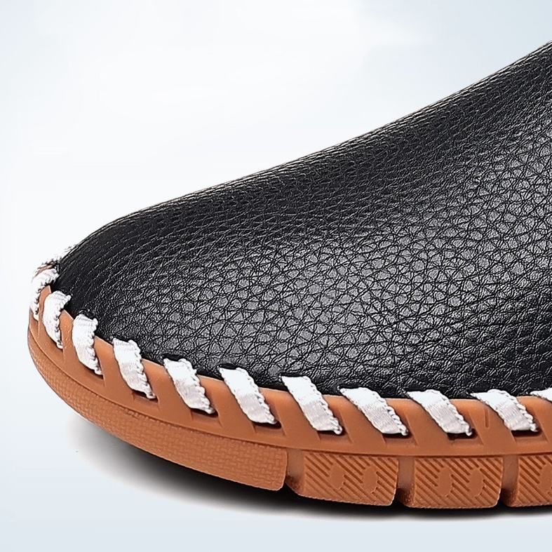Men's genuine leather handmade soft sole casual loafers