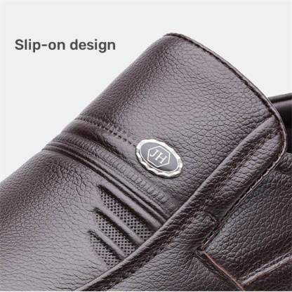 Men's Genuine Leather Fashion Casual Business Loafers-MENSZONES