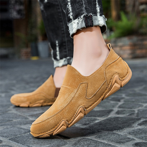 Men's genuine leather soft-soled casual loafers