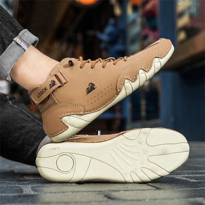 Men's genuine leather non-slip soft sole leisure travel outdoor shoes