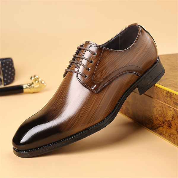 Men's leather comfortable soft sole casual business shoes