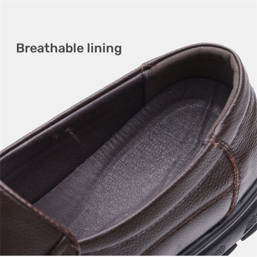 Men's Genuine Leather Fashion Casual Business Loafers-MENSZONES