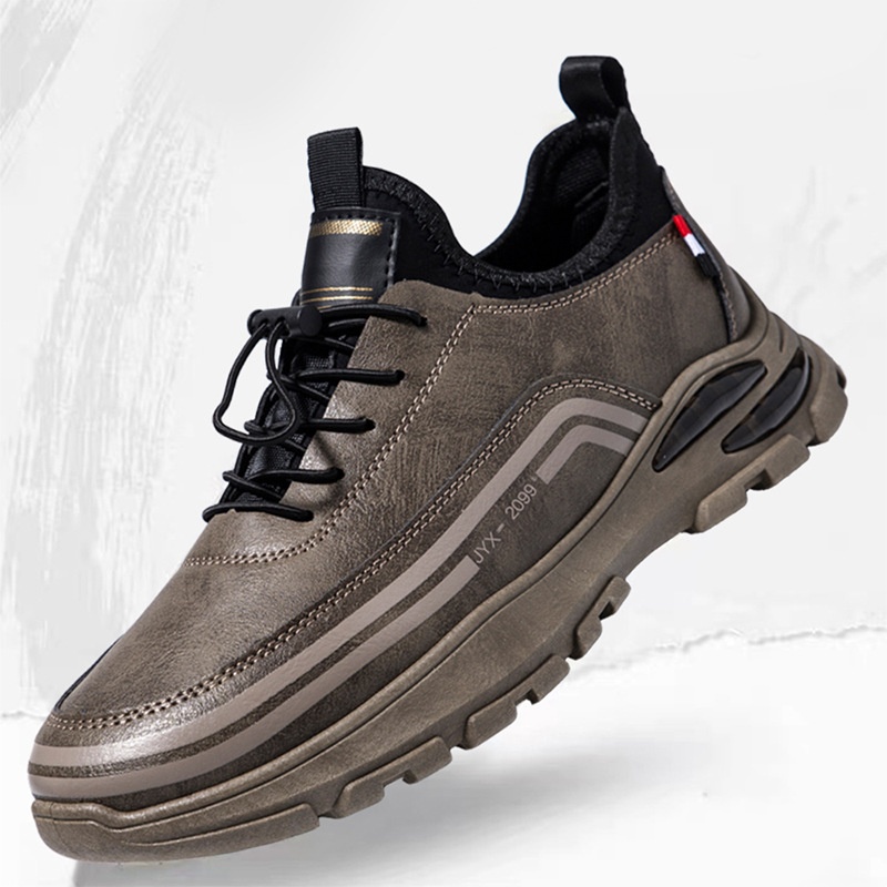 Men's Leather Casual Shoes - Ergonomic & Orthopedic Shoes With Arch Support