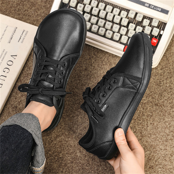 Men's genuine leather light soft sole casual shoes-MENSZONES