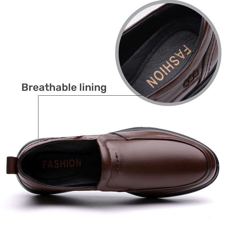 Men's Genuine Leather Loafers - Arch Support Ergonomic & Comfortable