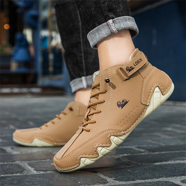 Men's genuine leather non-slip soft sole leisure travel outdoor shoes