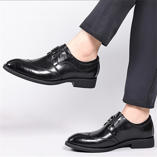 Men's genuine leather soft bottom non-slip casual fashion business shoes