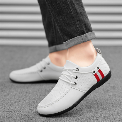 Men's genuine leather soft sole comfortable non-slip casual shoes