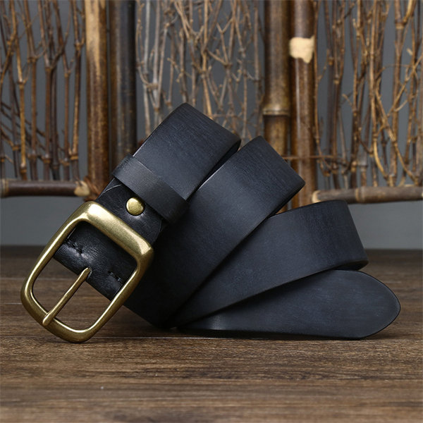 Men's genuine leather handmade retro belt