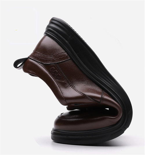 Men's leather non-slip padded slip-on loafers