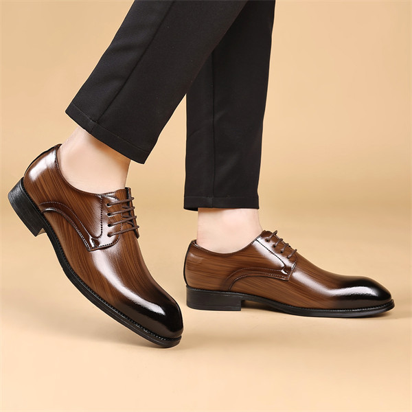 Men's leather comfortable soft sole casual business shoes