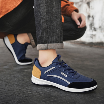 Men's genuine leather non-slip waterproof soft sole casual loafers