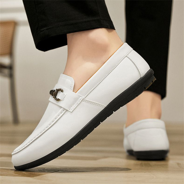 Men's genuine leather soft-soled non-slip casual loafers
